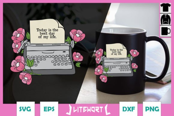 Best Day Floral Typewriter SVG Review
