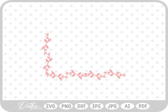 Corner Flower Floral Border SVG PNG DXF Review