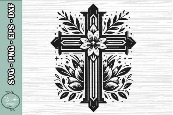 Floral Cross SVG Clipart 08: A Designer's Review for Real Embroidery Projects