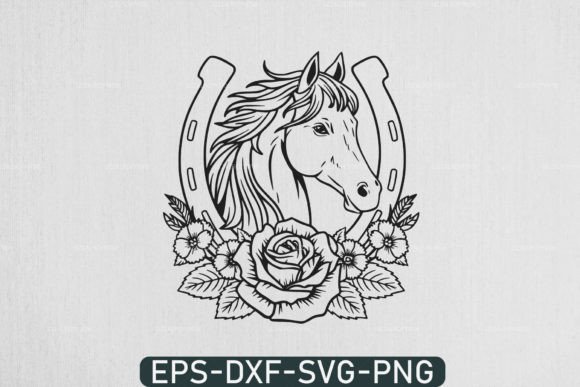 Floral Horse Svg, Floral Horse Shoe Svg Review