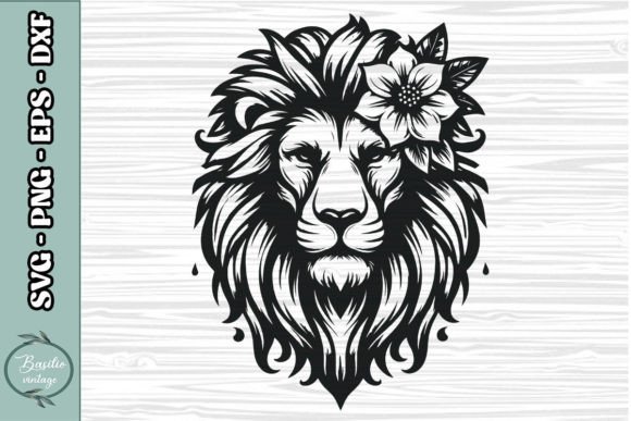 Floral Lion SVG Clipart 18 Review for Real Embroidery
