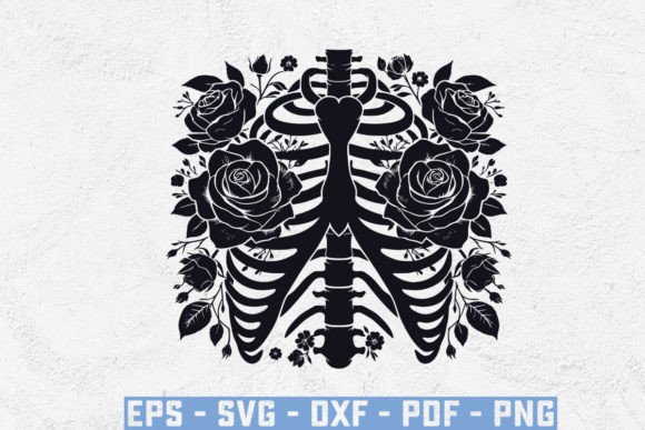 Floral Ribcage SVG Review for Real Embroidery