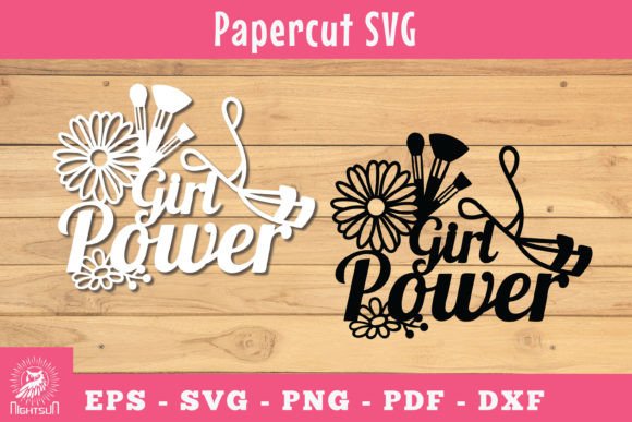 Girl Power Papercut SVG, Floral Makeup 4 Review