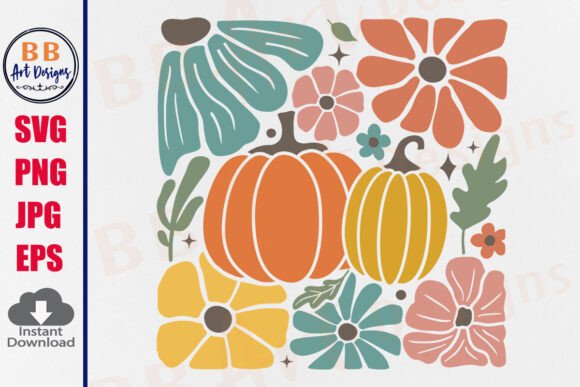 Pumpkin Flower PNG Boho Floral Fall SVG Review