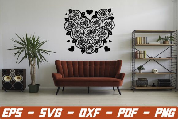 Roses and Heart Svg, Floral Heart Svg Review