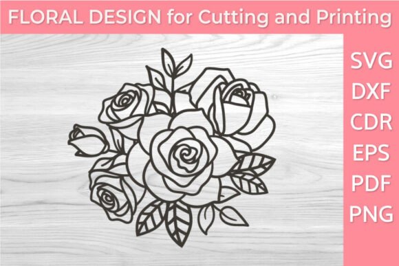 Vintage Floral Roses SVG Clipart T-shirt Review